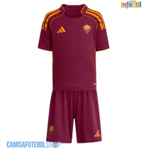 Camisa de time de futebol AS Roma Bryan Cristante #4 Replicas 1º Equipamento Infantil 2025-26 Manga Curta (+ Calças curtas)